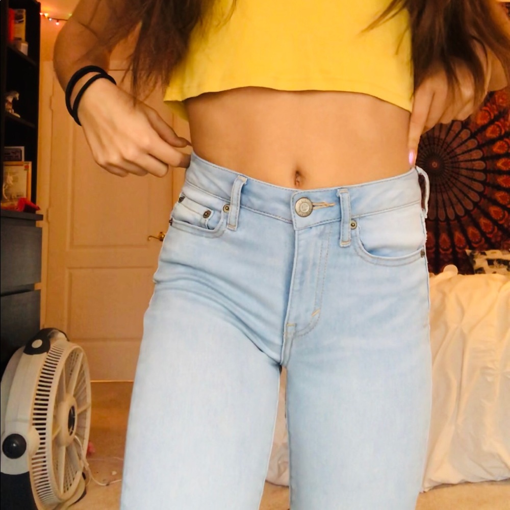 Light blue jeggins